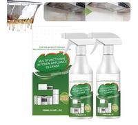 Multi-Purpose Enzyme Foam Cleaner, Kitchen Foam Cleaner, Limpiador en Spray para Cocinas, Limpiador de Burbujas de Cocina Multiusos, Grasa Resistente y Mugre Potente Spray Eliminador, 100ML (2PCS)