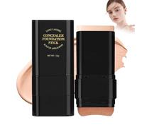 Multi-Purpose Foundation Stick with Brush - Makeup for a Naturaleza Skin Tone, Double Head Longwear Concealer and Contour Stick, Naturaleza Matte Makeup Finish #Natural
