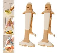 Multi-purpose Heatproof Dish Gripping Clamps, 2-in-1 Multi-Purpose Anti-Scalding Hot Bowl Dish Plate Gripper Clips, Air Fryer Microwave Cooking Gadgets Heat Protection (2pcs F)
