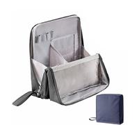 Multi-Purpose Large Capacity Oxford Cloth Standing Makeup Bag, Waterproof Makeup Organizer with Compartments, Portable Large Capacity Organizer, Toiletry Bag and Stationery Storage (Gray)