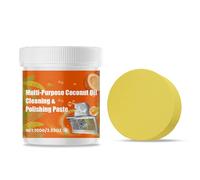 Multi Purpose Powerful Cleaner, Degreaser Cleaner Heavy Duty, Coconut Oil Powerful Cleansing Cream, for Faucets, Tiles, Removes Stains on Microwave,Oven & Stove Top (1pcs)
