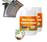 Multi-Purpose Powerful Cleaner for Kitchen, 3-In-1 Coconut Oil Cleaning Paste, All-Purpose Cleaner for Oven, Stove Top, Microwave, Pots, Pans (2 pcs)
