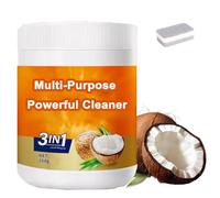 Multi Purpose Powerful Cleaner for kitchen, 3 In 1 Coconut Oil Cleaning Paste, Multi Purpose Powerful Cleaner, Removes Stains on Microwave,Oven & Stove Top (1 Pcs)