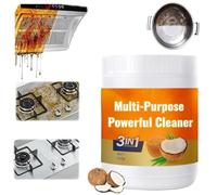 Multi Purpose Powerful Cleaner for Kitchen,3 In 1 Coconut Oil Cleaning Paste,Stainless Steel Scratch Remove,Heavy Kitchen Duty Degreaser for Oven,Faucet,Ceramic Tile (1)
