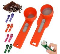 Multi Purpose Scoop with Built in Funnel, Funnel Scoop for Powder, Scoop with Built in Funnels, Collagen Formula Coffee Scoops & Funnels System, for Ground Coffee, Protein Powder, Tea (Purple)