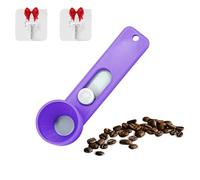 Multi-purpose Scoop with Built-In Funnel, Powderpal Mess-Free Powder Scoop, Multifunctional Powder Sliding Spoon,Suitable for Narrow Bottles to Easily Dispense Various Powders (purple)