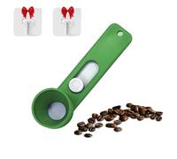 Multi-purpose Scoop with Built-In Funnel, Powderpal Mess-Free Powder Scoop, Multifunctional Powder Sliding Spoon,Suitable for Narrow Bottles to Easily Dispense Various Powders (green)