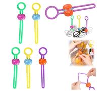 Multi-purpose Sealer, Benighty Sealer Machine,Gripstick Bag Sealers,Portable Bag Clips Food Clips for Sealing Food Bags and Organizing Wires,Reusable Zip Ties (Random Colors) (5 Pcs(Random Colors))