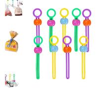 Multi Purpose Sealer, Explainout Multi-purpose Sealer Machine Reusable Multipurpose Zip Cable Ties, for Sealing Food Bags and Organizing Wires (Mix(9pcs))