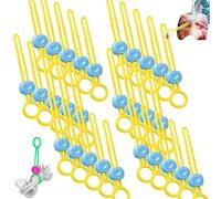 Multi Purpose Sealer, Multifunctional Bag Sealers, Reusable Multipurpose Zip Cable Ties, for Sealing Food & Organizing Wires (Yellow,30pcs)