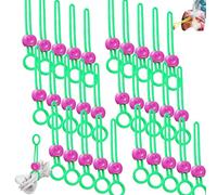 Multi Purpose Sealer, Multifunctional Bag Sealers, Reusable Multipurpose Zip Cable Ties, for Sealing Food & Organizing Wires (Green,30pcs)