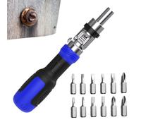Multi Screwdriver - 13-in-1, Magnetic Ratchet Screwdriver, Precision Tool Kit | Portable Bit Holder, Repair Driver Set For Home Garage Mechanic Automotive Furniture Appliance