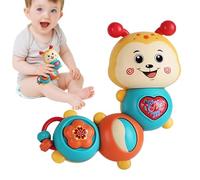 Multi-Sensory Baby Toy, Safe Rattle for Newborns, Adorable Teether Rattle, Fun Learning Rattle Toy, Baby Rattle with Texture, Plush Animal Rattle Toy