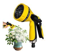 Multi Spray Nozzle, Garden Hose Water Control Head, 8.27×5.91 Inches Pressure Sprinkler with Easy Trigger Lock System, Strong Metal Coated Attachment Tool, Precision Watering for Poolside Deck