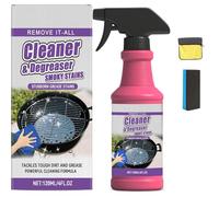 Multi-surface Barbecue Degreaser, Fast-Acting Heavy-Duty Degreaser Spray, 120 ML Cleaner for Outdoor Grills, All Cleaner for Burnt Food & Grease (2)