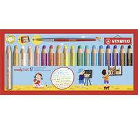 Multi-Talented Pencil - STABILO woody 3 in 1 - Pack of 18 - As (Importación USA)