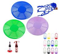 Multi-use Silicone Storage Bag & Organizer,Silicone Wine Carrier Bag,Multifunctional Handheld Bottle Mesh Coaster Mat Mesh Design Reusable Stable Elastic for Wine,Fruit Basket,Heat Pad (3Pcs-d)