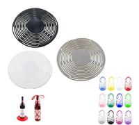 Multi-use Silicone Storage Bag & Organizer,Silicone Wine Carrier Bag,Multifunctional Handheld Bottle Mesh Coaster Mat Mesh Design Reusable Stable Elastic for Wine,Fruit Basket,Heat Pad (3Pcs-a)