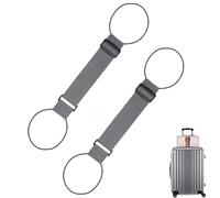 Multi Use Strong Adjustable Luggage Connector Straps, Elastic Fastening Belt for Luggage, Travel Secure Stacking Luggages Belt with Buckles, for Stacking Bags (#D)