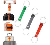 Multi Use Strong Adjustable Luggage Connector Straps,Flexible Luggage Strap,Elastic Fastening Wear-Resistant Elastic Belt for Luggages,Secure Stacking & Hands-Free Travel (3A)