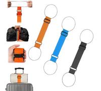 Multi Use Strong Adjustable Luggage Connector Straps,Flexible Luggage Strap,Elastic Fastening Wear-Resistant Elastic Belt for Luggages,Secure Stacking & Hands-Free Travel (3C)