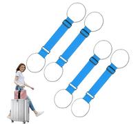 Multi Use Strong Adjustable Luggage Connector Straps, Luggage Connector Straps for Suitcases, Secure Stacking (Light Blue)