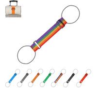 Multi Use Strong Adjustable Luggage Connector Straps, Luggage Connector Straps, Suitable for All Types of luggages, Stretchable Attachment Accessories Belts with Metal Buckle (Colorful)