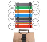 Multi Use Strong Adjustable Luggage Connector Straps, Multi Use Strong Adjustable Luggage Connector Straps Secure Stacking & Hands-Free Travel for Suitcases Rainbow Travel Strap (7pcs)