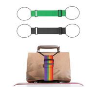 Multi Use Strong Adjustable Luggage Connector Straps, Multi Use Strong Adjustable Luggage Connector Straps Secure Stacking & Hands-Free Travel for Suitcases Rainbow Travel Strap (2pcs-F)