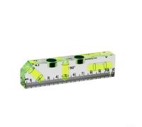 Multiángulo para mini nivel de burbuja con graduación métrica y calibración de triple burbuja para nivelación precisa horizontal, vertical y ángulo de 45 grados (D)