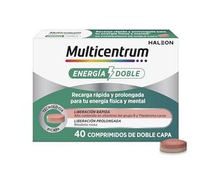 Multicentrum Energía Doble, Complemento Alimenticio, 40 Comprimidos