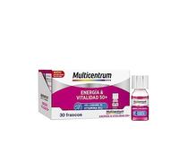 Multicentrum Energía & Vitalidad 50+, liquido, Alto contenido de Vitamina B12, Energía Física y Mental después de los 50 años, pack de 30 frascos
