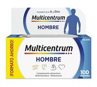 Multicentrum Hombre Multivitamínico Multimineral, Sin Gluten, 100 Comprimidos