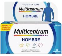 Multicentrum Hombre Multivitamínico Multimineral, Sin Gluten, 90 Comprimidos