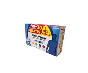Multicentrum Hombre pack 90+30 120 comprimidos - multivitamínico para adultos