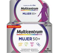 Multicentrum - Suplemento multivitamínico Mujer 50+ con Vitamina C y Zinc - 30 comprimidos