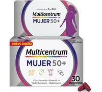 Multicentrum - Suplemento multivitamínico Mujer 50+ con Vitamina C y Zinc - 30 comprimidos