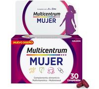 Centrum Multivitamínico Mujer – 13 vitaminas y 11 minerales – Sin gluten – 30 comprimidos