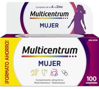 Multicentrum Mujer Multivitamínico Multimineral Sin Gluten, 100 Comprimidos