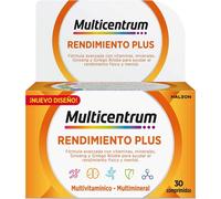 Multicentrum Complemento alimenticio multivitamínico Ginseng y Ginkgo – Sin gluten 30 comprimidos