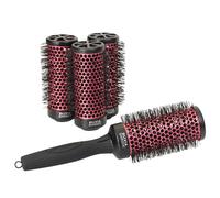 Olivia Garden Multibrush Curlers Kit - 4 cabezales y 1 mango desmontable - Tamaño 45 - Perfecto para rizos y volumen