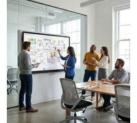 Multiclass Pizarra Digital Interactiva MultiClass 86'' Ginger MCSC86T1302 Pantalla interactiva profesional de 86 pulgadas con tecnología táctil y sistema Ginger
