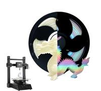Multicolor 3D Filament, LED Lights, 11.2 Inches Glowing in the Dark Filament, Standard Printer Ender Spools Accessories for Hobbyists, Professionals, Projects, Strong, Flexible