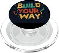 Multicolor Construye tu Camino para niños y niñas PopSockets PopGrip para MagSafe