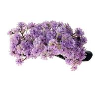 Multicolor Floral Hair Clip with Clamp Closure Lightweight Comfortable Wear for School Parties Outdoor Activity Kids Safe Hairpin with Flower Charm