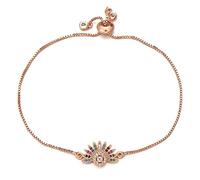 Multicolor hex zirconia cúbica encanto slider cadena deslizante en joyería de moda regalo