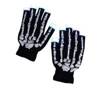 Multicolor LED Gloves with Dynamic Light Patterns Ideal for During Nighttime Activity and Parties Glowing Gloves