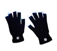 Multicolor LED Gloves with Dynamic Light Patterns Ideal for During Nighttime Activity and Parties Glowing Gloves