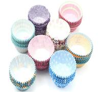 Multicolor Mini moldes para repostería de papel Liner Muffin Cupcake Paper Cake Cases 100 unidades Tratamiento duradero