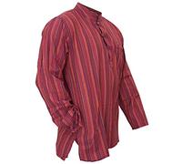 Multicolor Mix Dharke Rayas Peso Ligero Cómodo Manga Larga Tradicional Abuelo, Camisa Hippy Boho, S M L XL XXL XXXL - Claro Lila, X-Large